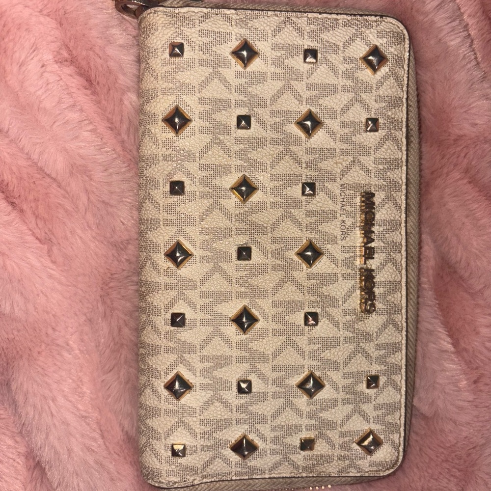 Michael Kors Gold Studded Wallet